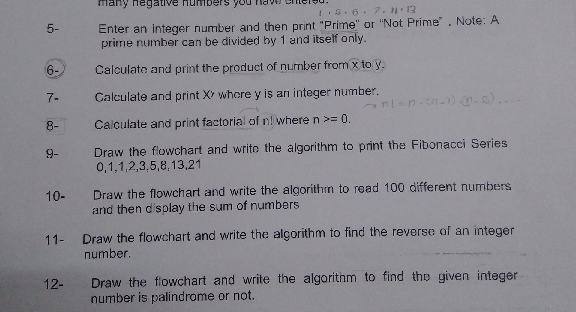 Solved Exercise: Some Sequence Algorithms Questions for | Chegg.com