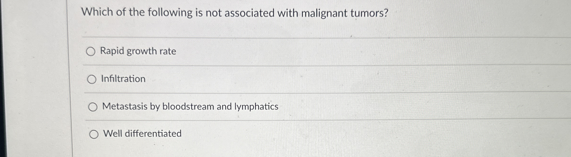 Solved Which of the following is not associated with | Chegg.com