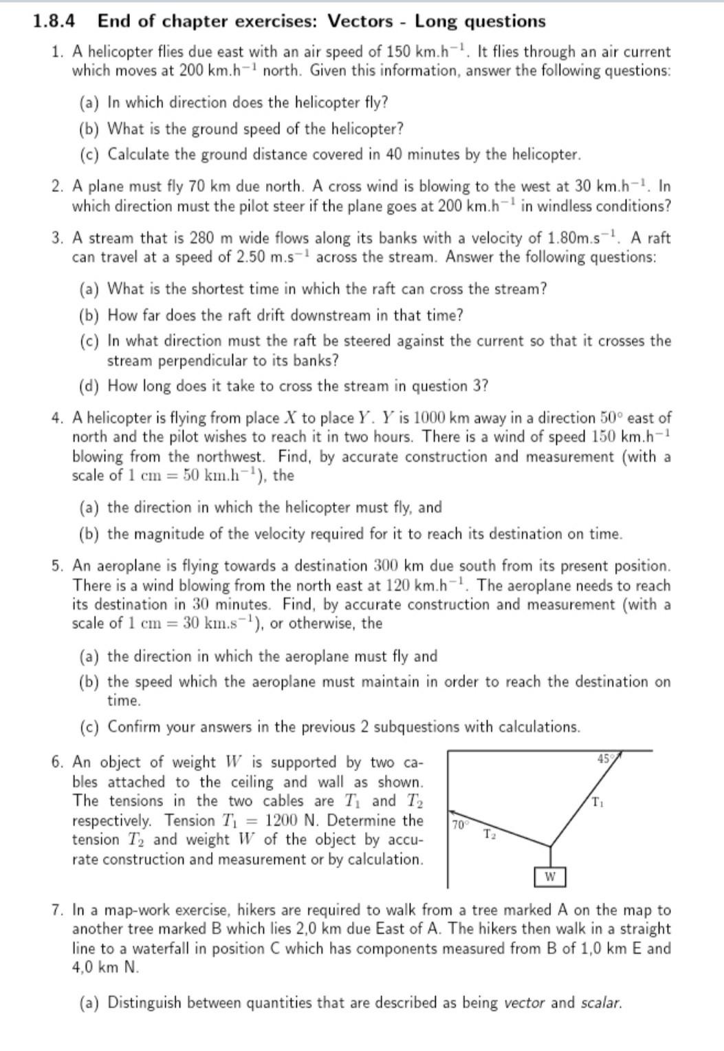 Solved 1.8.4 End of chapter exercises: Vectors - Long | Chegg.com