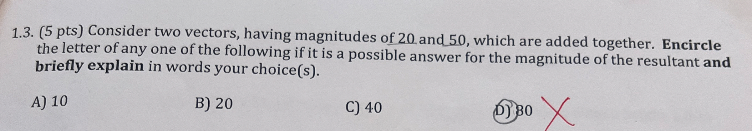 Solved Pts Consider Two Vectors Having Chegg Com