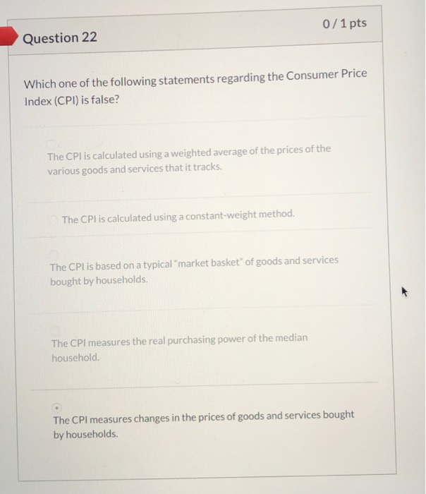 Solved ct Question 13 0/1 pts GDP includes goods and | Chegg.com