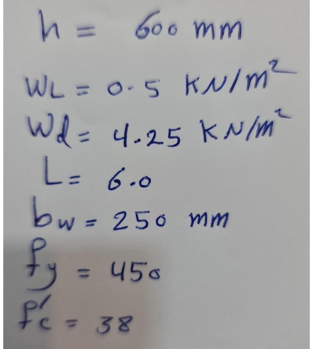 Solved Q1: For the one way slab system shown in Fig (2), | Chegg.com
