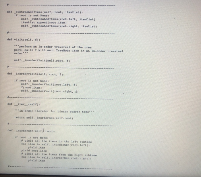 Solved 3. Write preorder and postorder traversal generators | Chegg.com