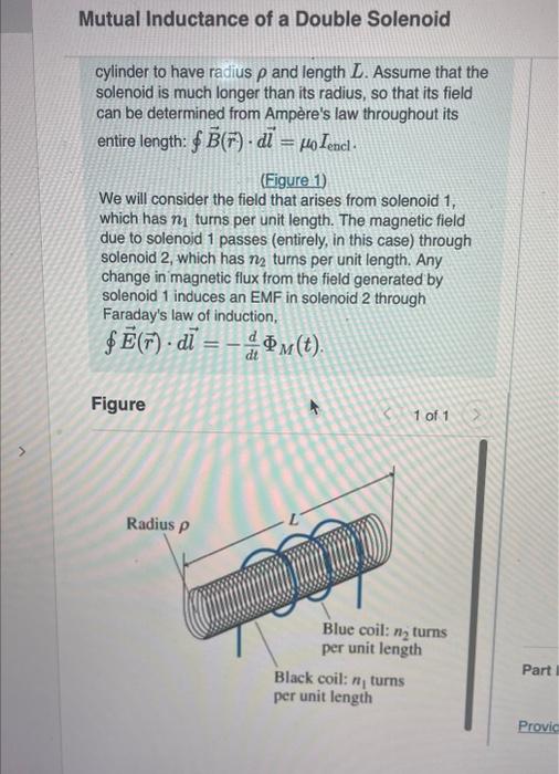 Solved Using The Formula For The Mutual Inductance, | Chegg.com