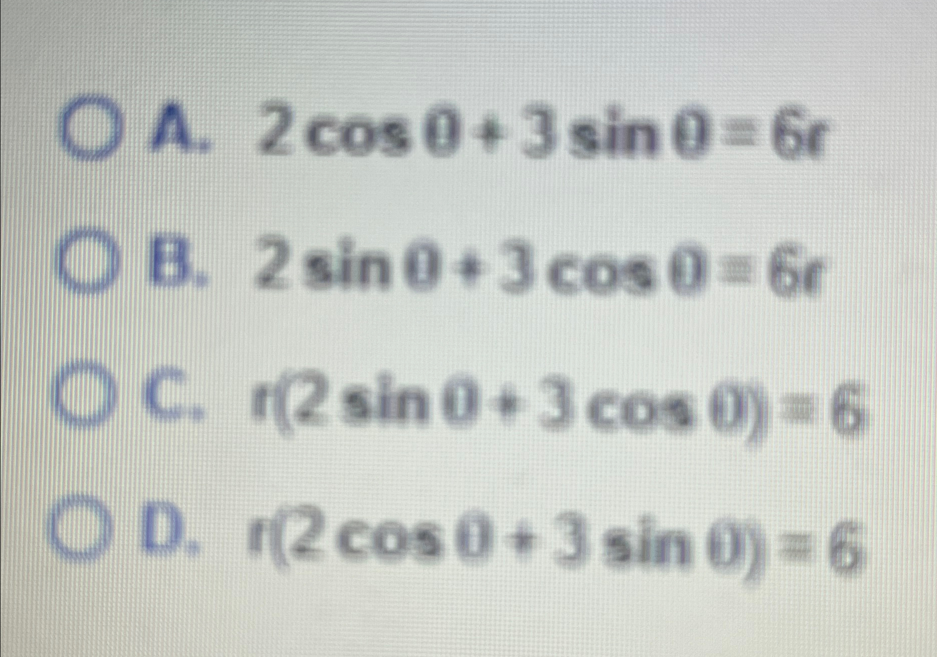 Solved write the equation using polar | Chegg.com