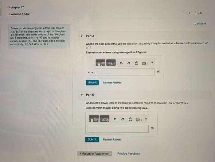 Solved (chapter 17 Exercise 17.60 8 of B Constants An | Chegg.com