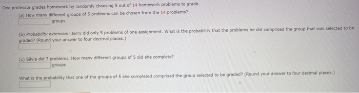 Jerry did only 5 problems image