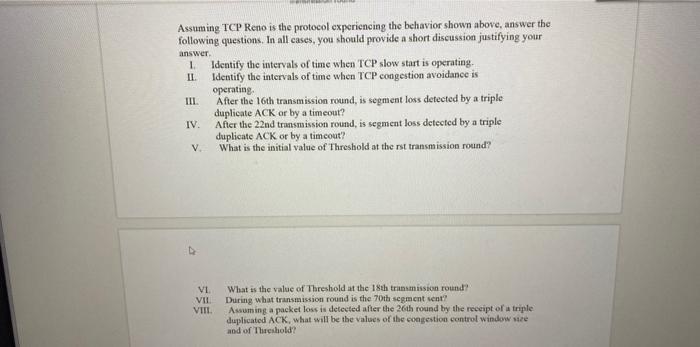 Solved 3. Transmission Control Protocol (TCP)-Consider the | Chegg.com