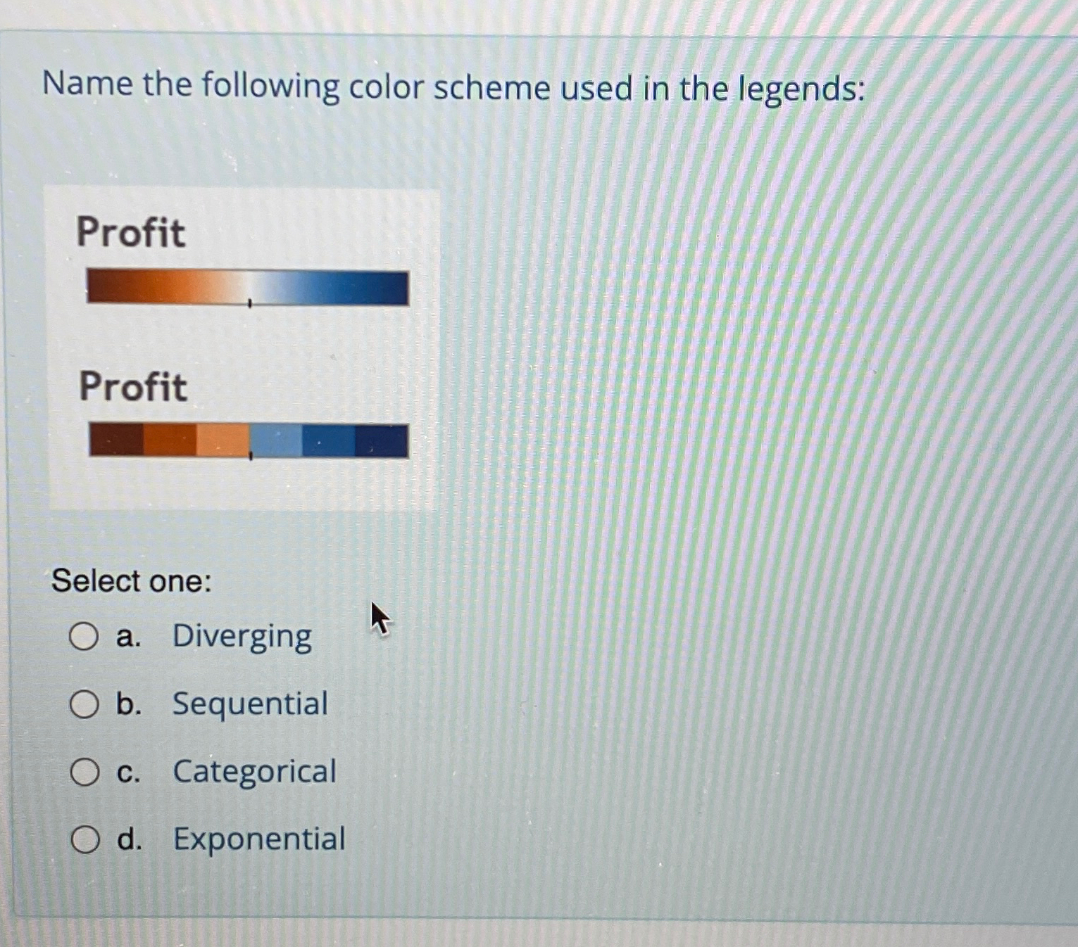Solved Name the following color scheme used in the | Chegg.com