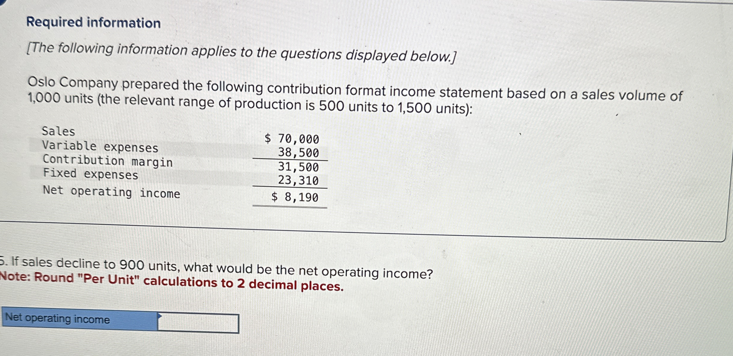 Required information[The following information | Chegg.com