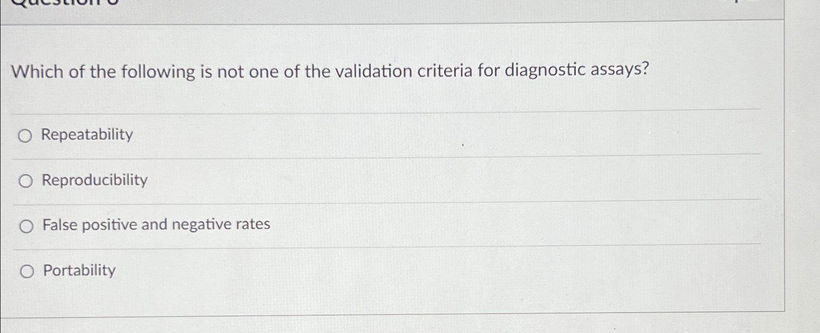Solved Which of the following is not one of the validation | Chegg.com