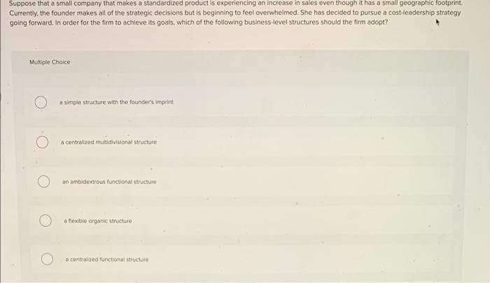 Solved Suppose that a small company that makes a | Chegg.com