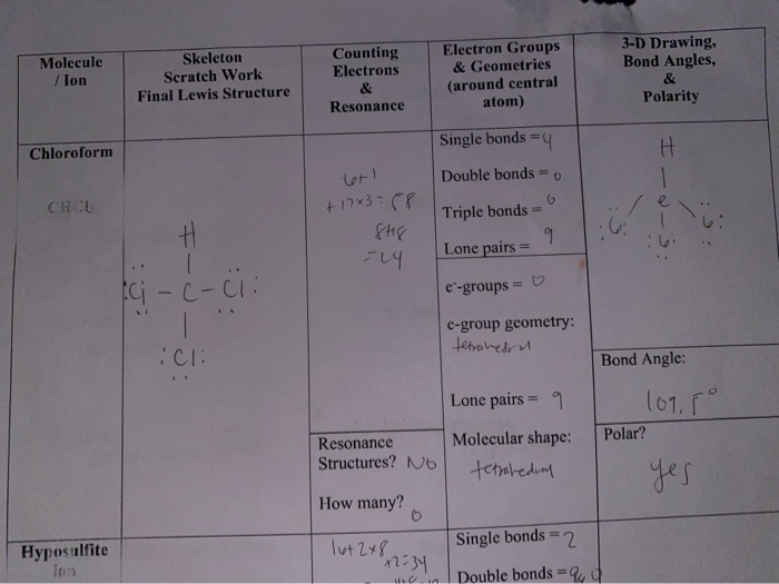 Solved 3 D Drawing Bond Angles Molecule Ion Skeleton Chegg Com