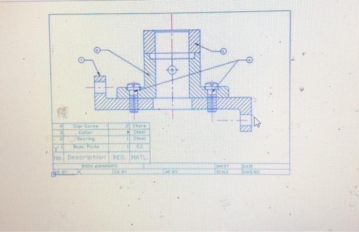 Assembly drawing and block We will learn and finish | Chegg.com