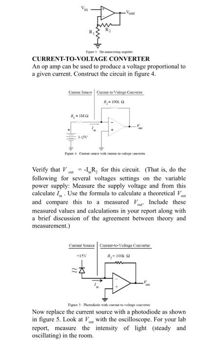 Solved Lab 9: Op Amp Circuits INTRODUCTION This Lab | Chegg.com