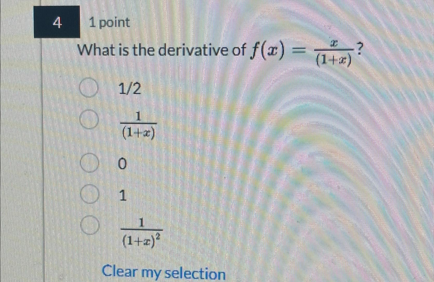 Solved 41 ﻿pointwhat Is The Derivative Of 