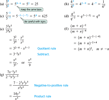 Solved: Simplify by writing the expression with positive expone ...