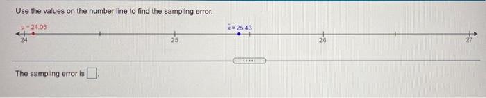 Solved Use the values on the number line to find the | Chegg.com