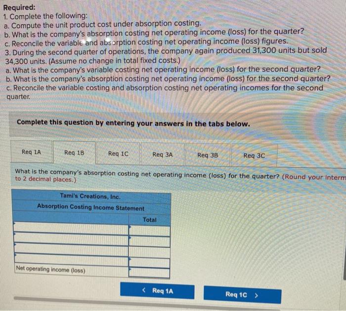 Solved Problem 6-23 (Algo) Absorption And Variable Costing; | Chegg.com