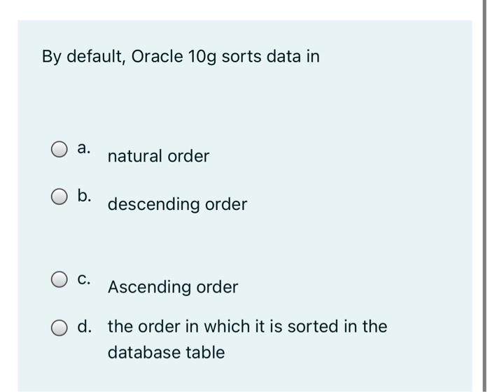 Solved We use the following sql query to retrieve the | Chegg.com