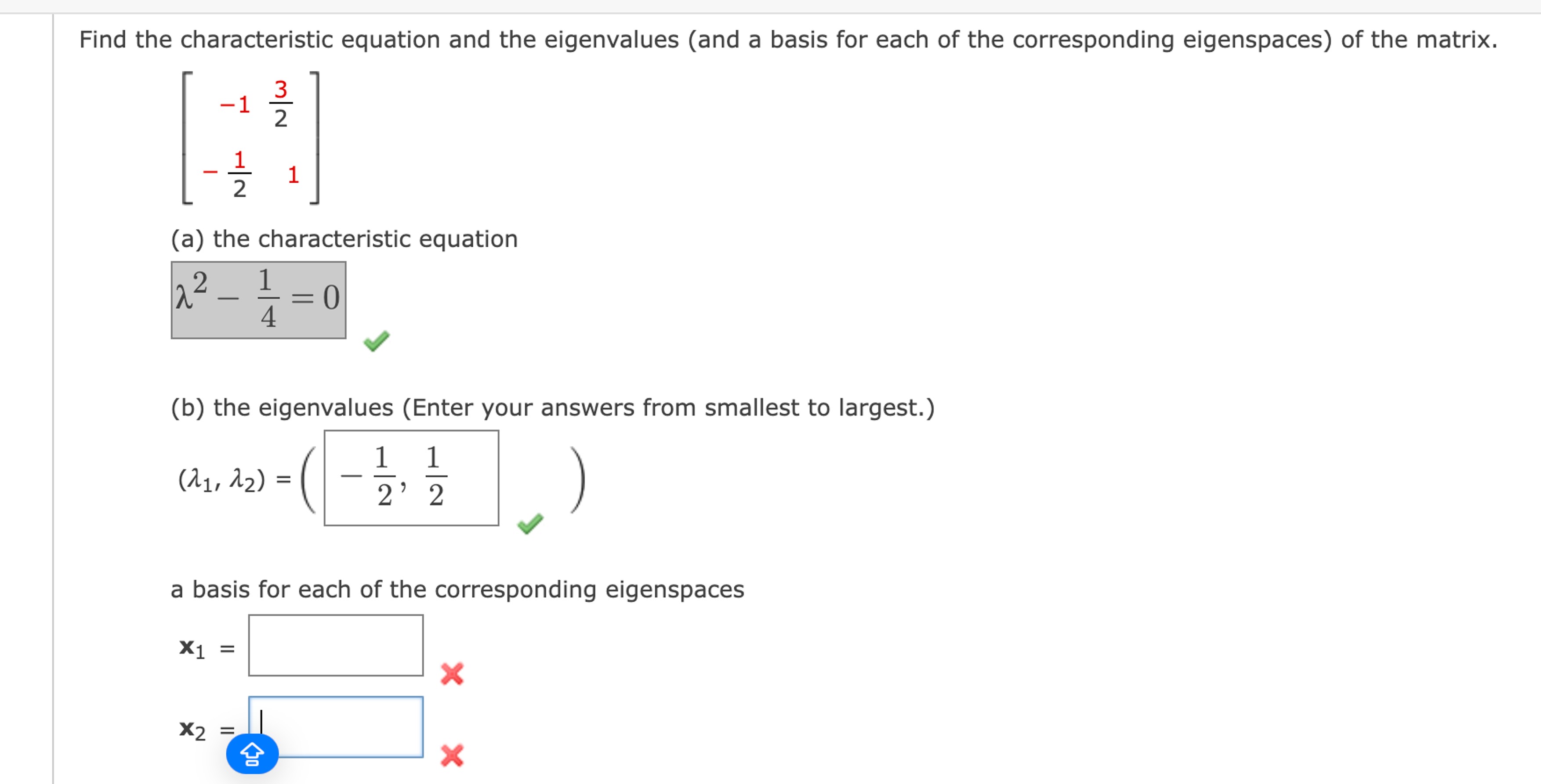 Solved Find the characteristic equation and the eigenvalues | Chegg.com