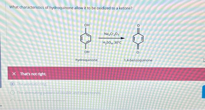 Solved What characteristics of hydroquinone allow it to be | Chegg.com