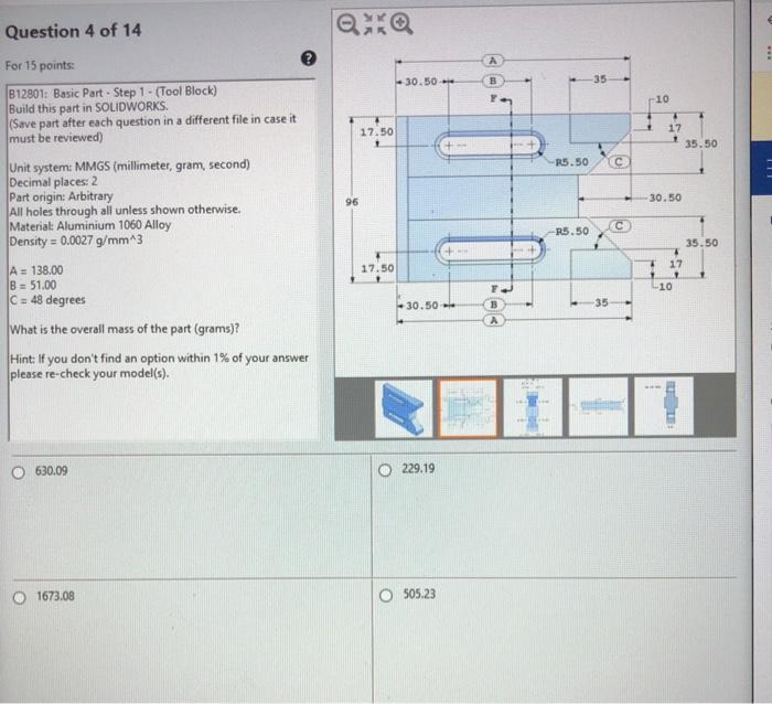 Solved Question 4 of 14 - 30.50 B 35 r10 17.50 17 35.50 For | Chegg.com