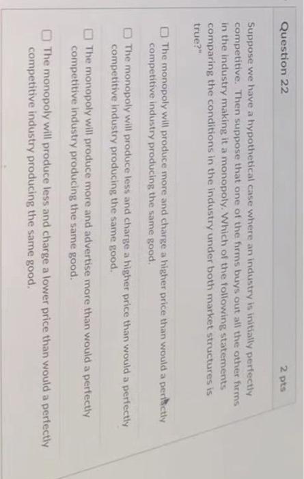 Solved Question 22 2 pts Suppose we have a hypothetical case | Chegg.com