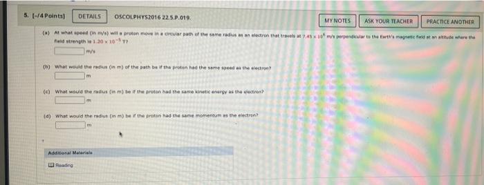 Solved 5 [ 4 Points] Details Oscolphys2016 22 5 P 019 My