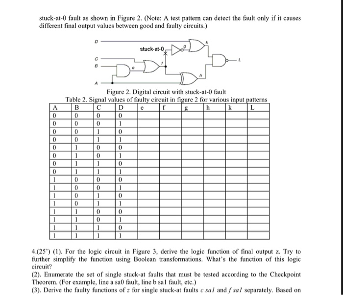 Solved 3.(20') (1). For the logic circuit in Figure 1. how | Chegg.com