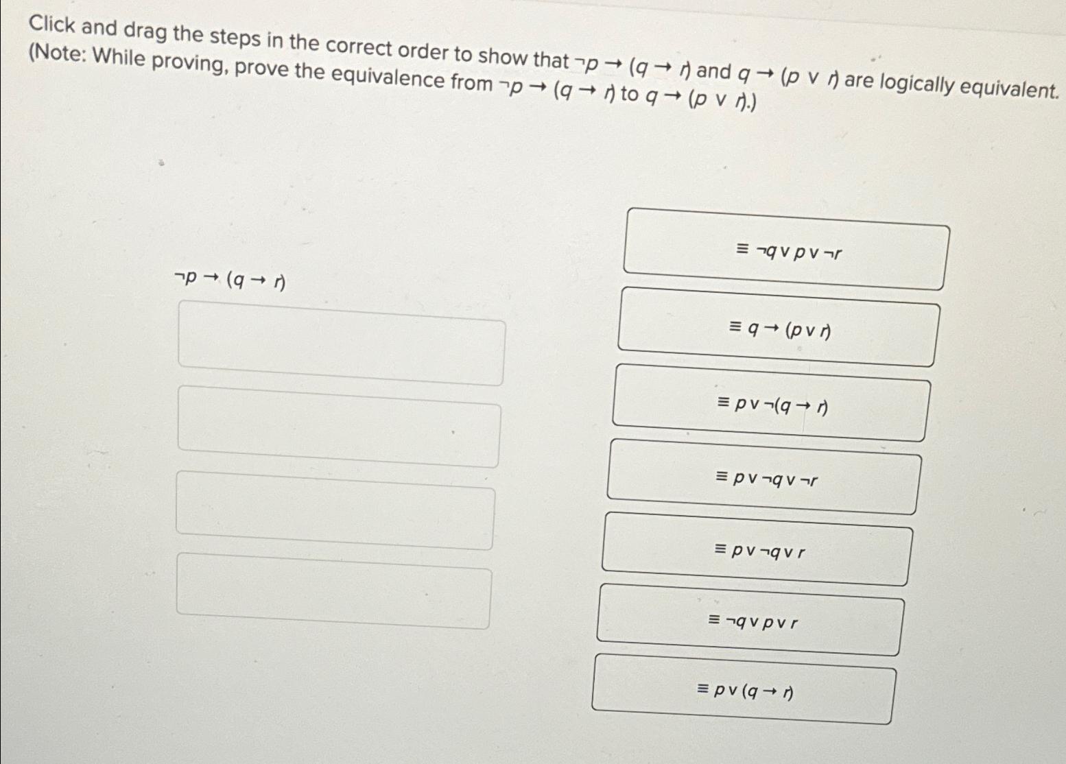 Click and drag the steps in the correct order to show | Chegg.com