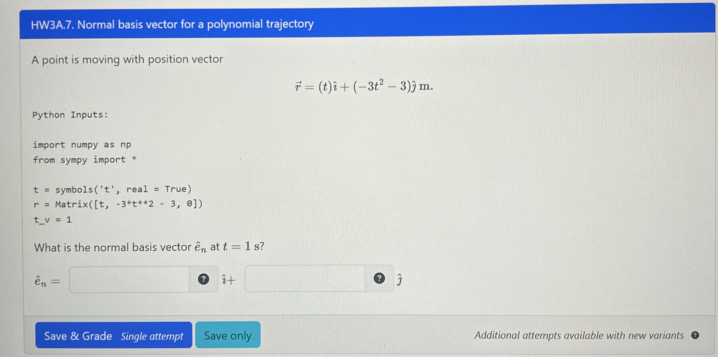 Solved HW3A.7. ﻿Normal basis vector for a polynomial | Chegg.com
