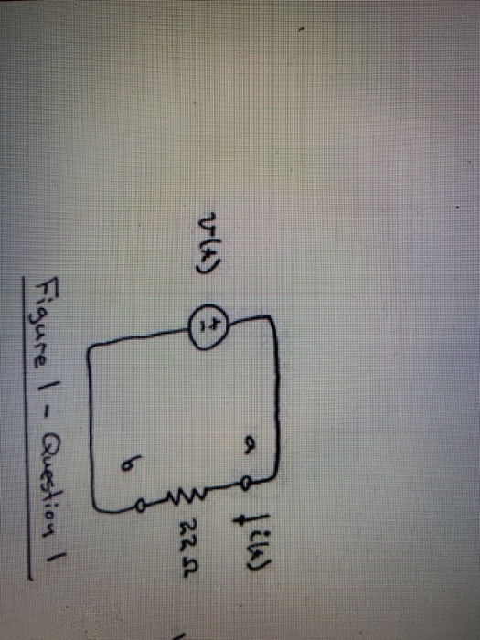 Solved 1.) The circuit shown in Figure 1 has v(t) = 6t+7 V. | Chegg.com