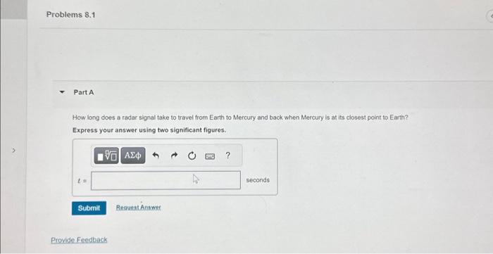 How long does a radar signal take to travel from | Chegg.com