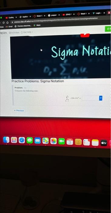 Practice Problems: Sigma Notation | Chegg.com