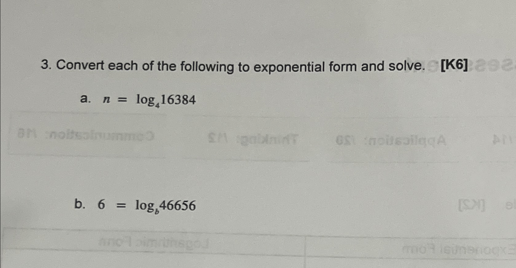 Convert each of the following to exponential form and | Chegg.com