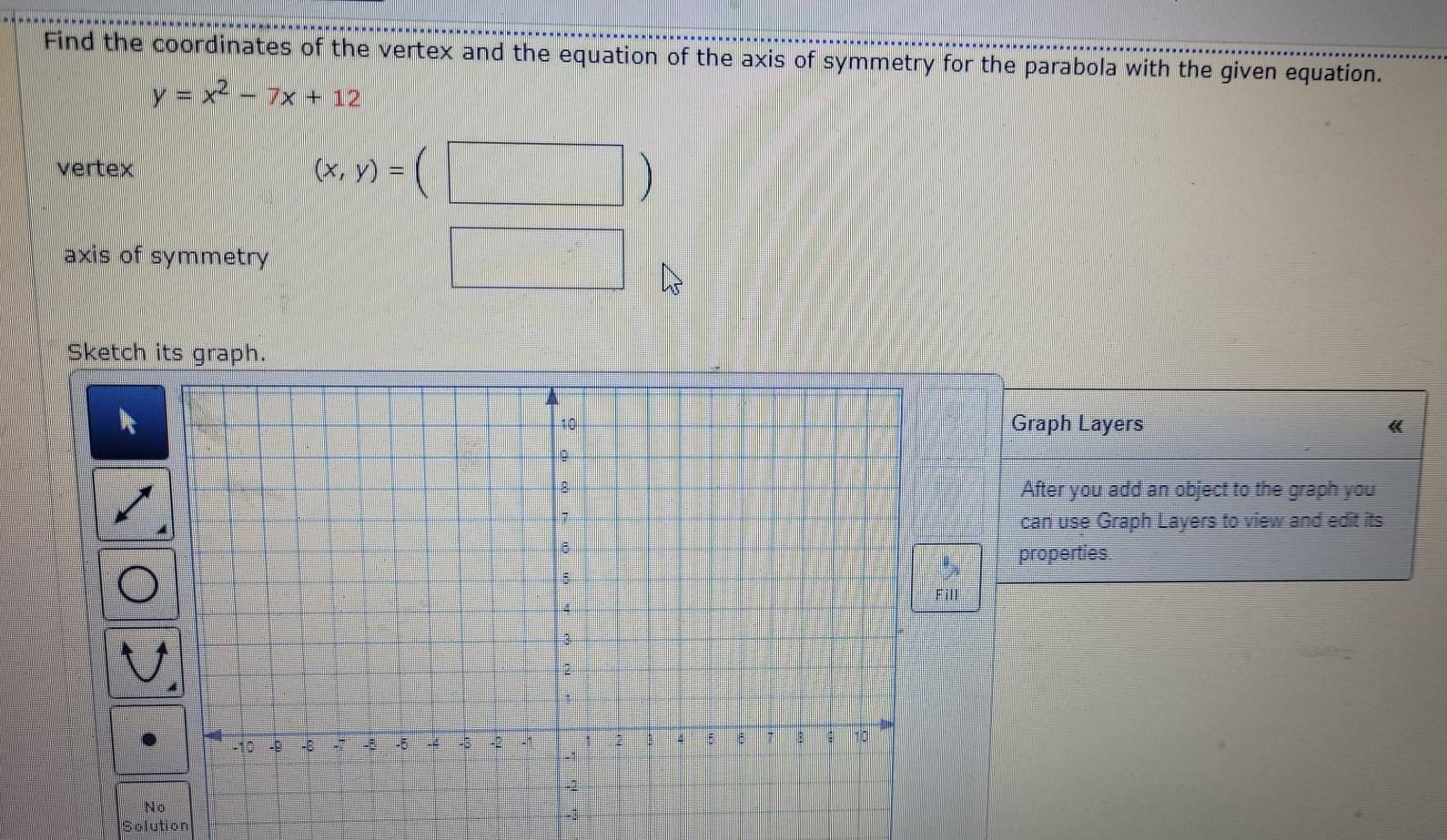 Solved Find the coordinates of the vertex and the equation | Chegg.com