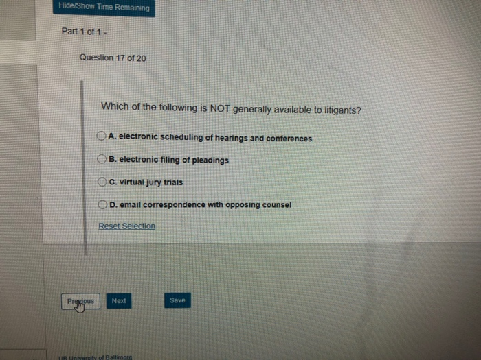 Solved Question 18 of 20 18, Which of the following | Chegg.com