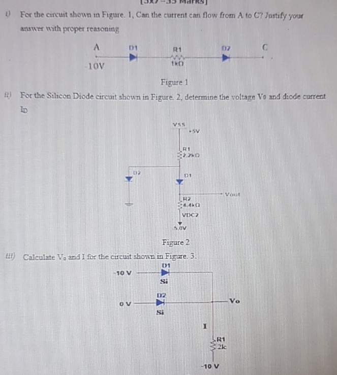 Solved For the circuit shown in Figure 1, Can the current | Chegg.com