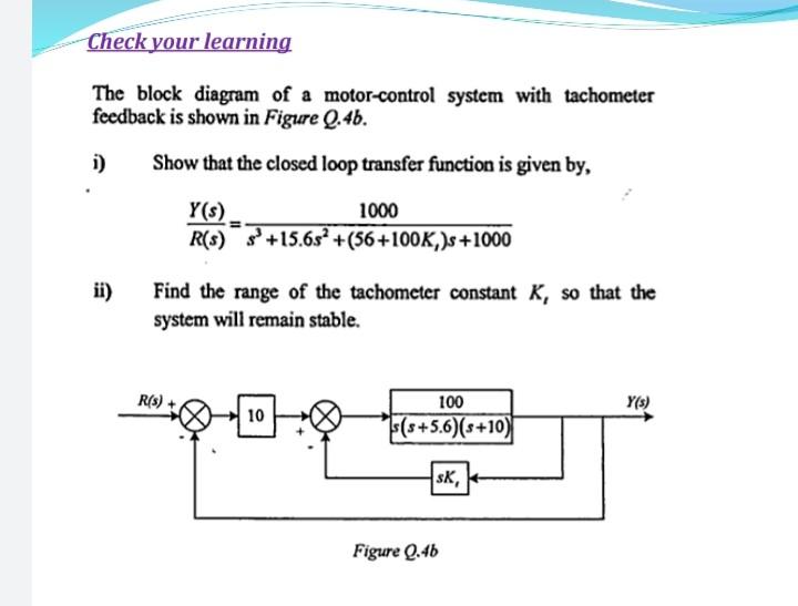 The block diagram of a motorcontrol system with