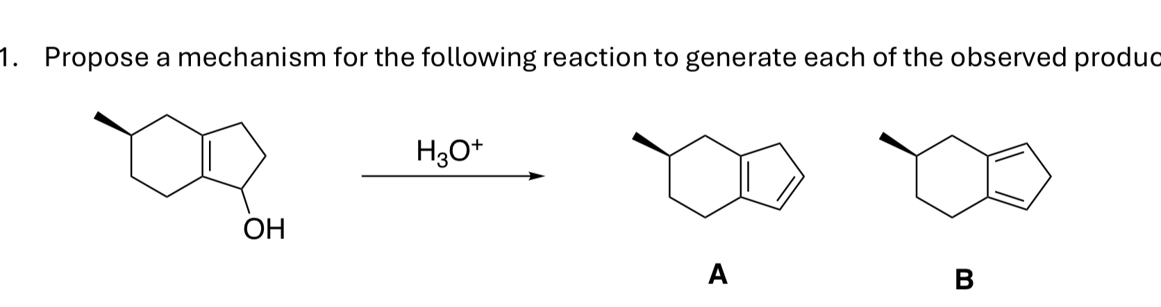 Solved Propose a mechanism for the following reaction to | Chegg.com