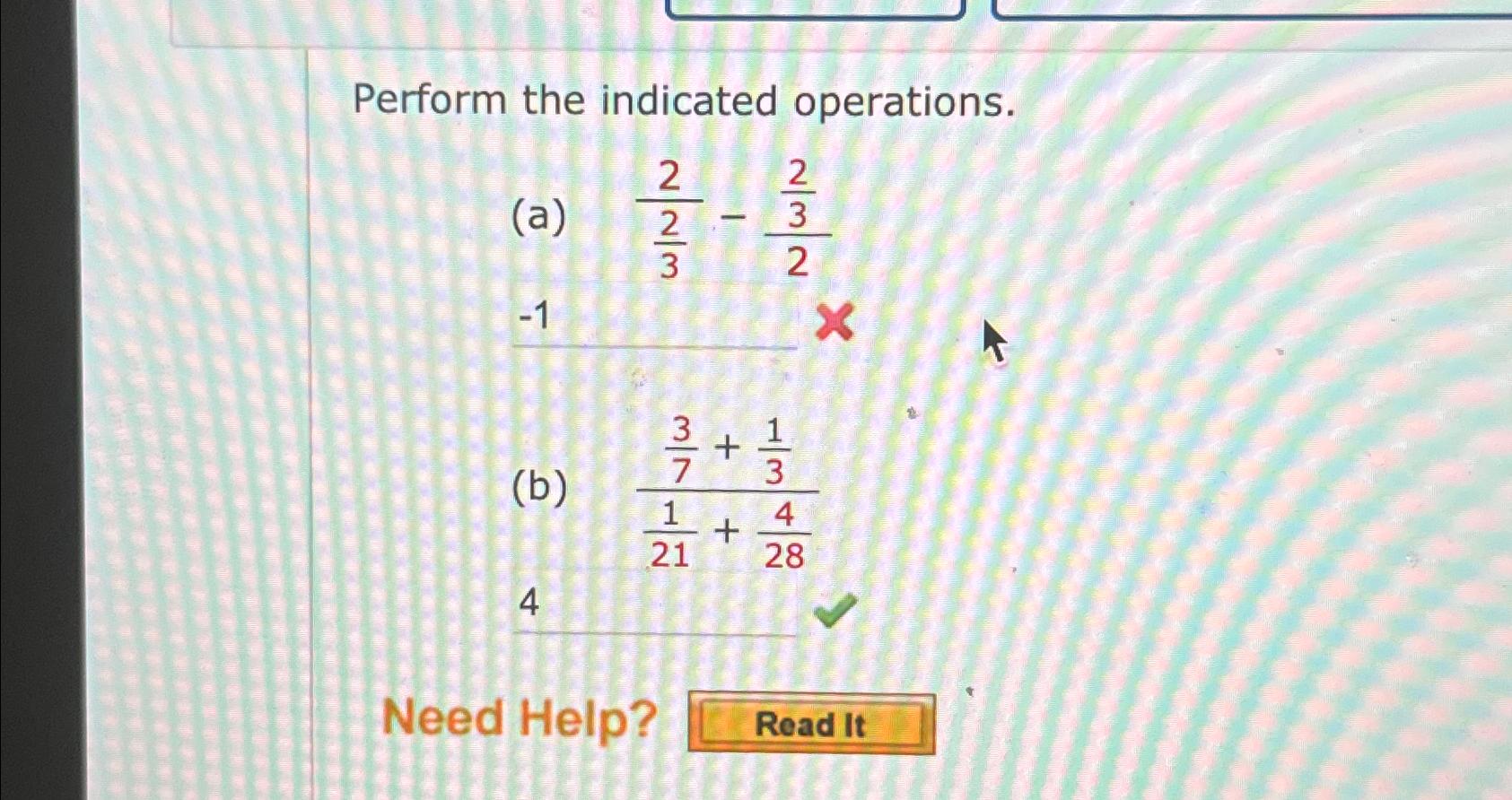 Solved Perform The Indicated | Chegg.com