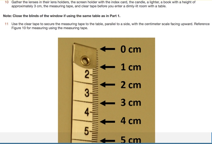 tape measure on screen