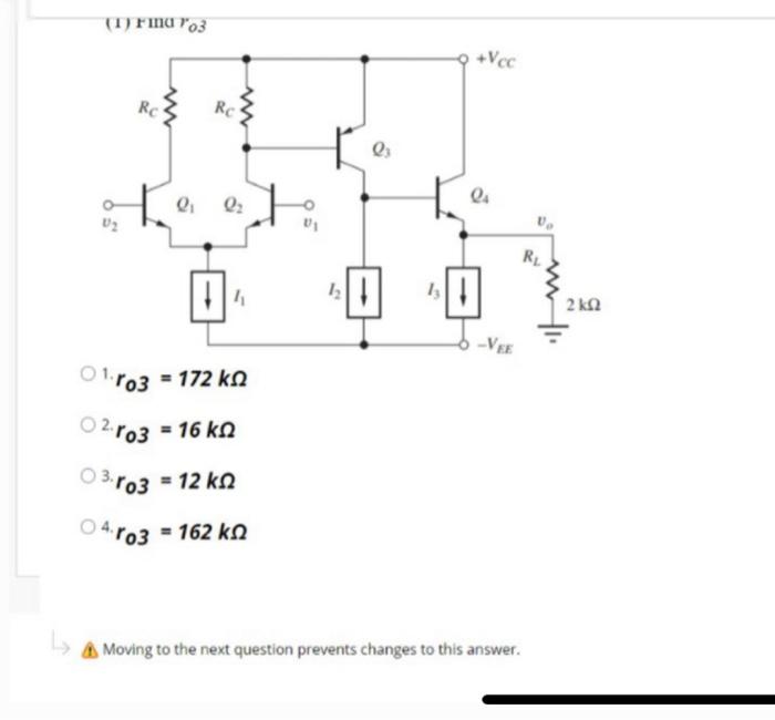 The Mos differential pair in the figure below has the | Chegg.com