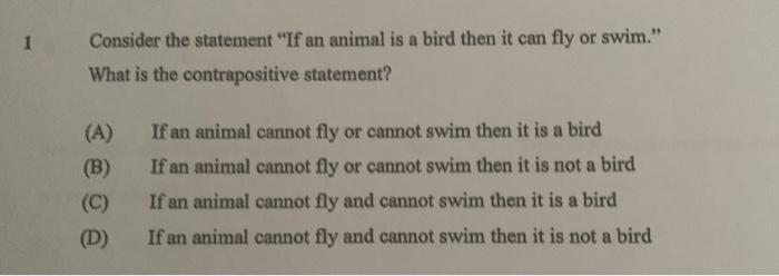 Solved 1 Consider the statement 