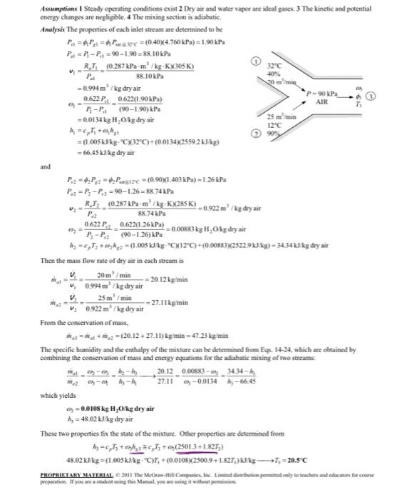 Solved Calculate Wcom and Enthalpy at stream 2 if the