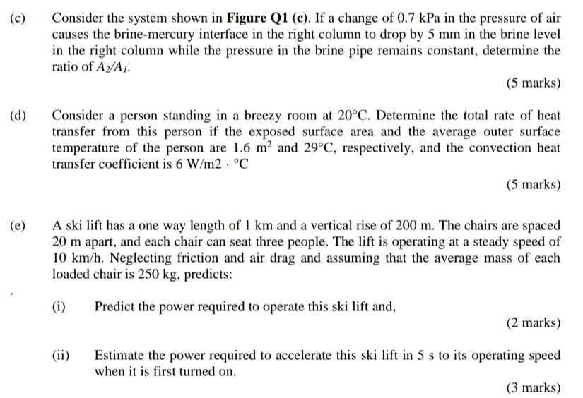 Solved (c) Consider the system shown in Figure Q1 (c). If a | Chegg.com