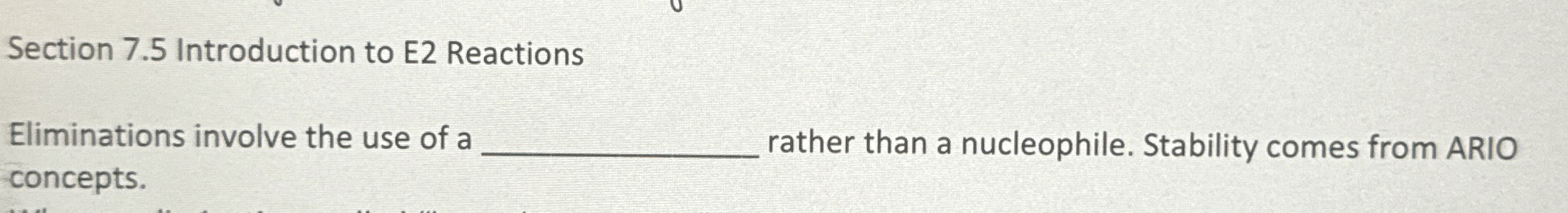 Solved Section 7.5 ﻿Introduction to E2 | Chegg.com