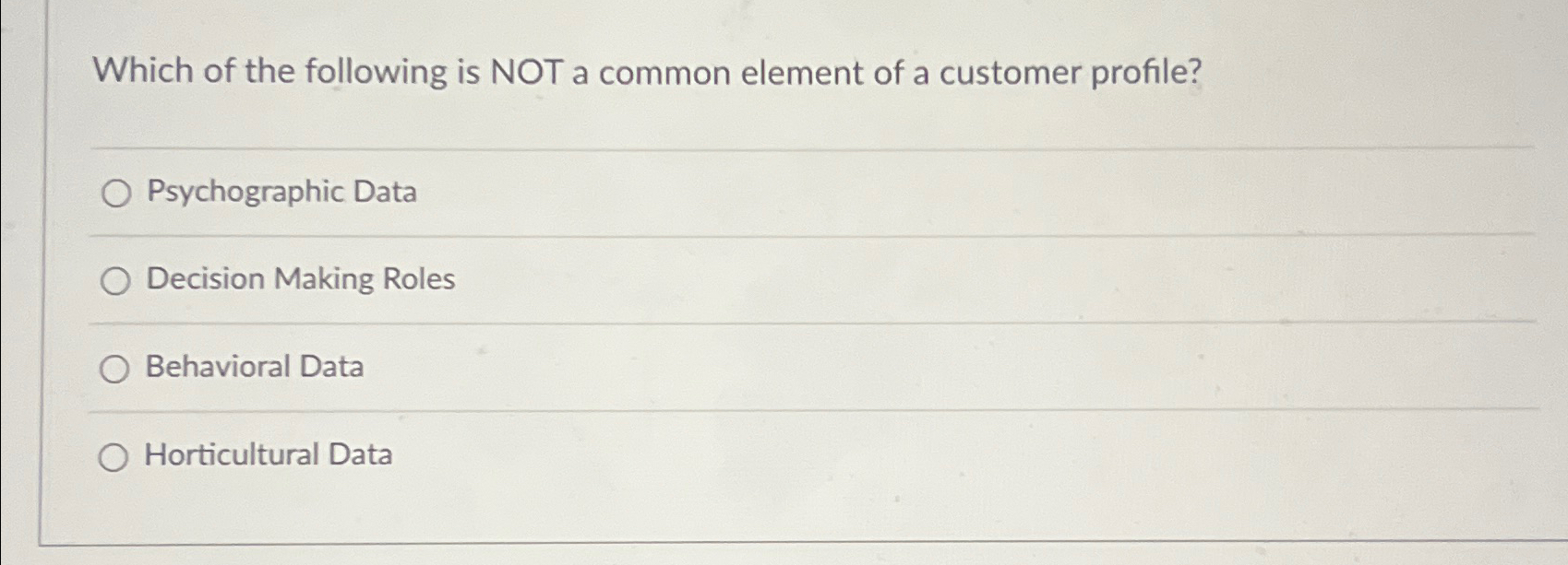 Solved Which of the following is NOT a common element of a | Chegg.com