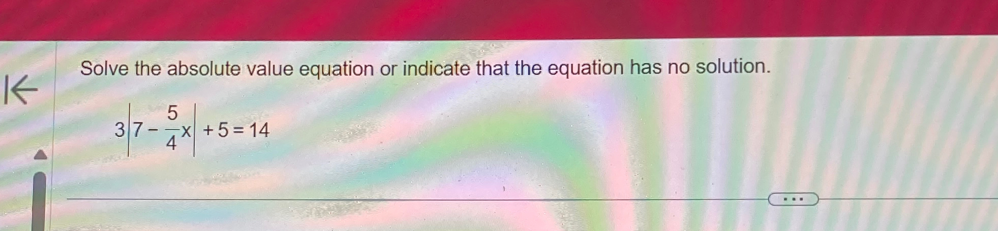 solved-solve-the-absolute-value-equation-or-indicate-that-chegg